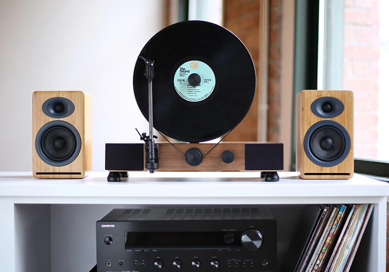 Gramovox enceintes disc noir