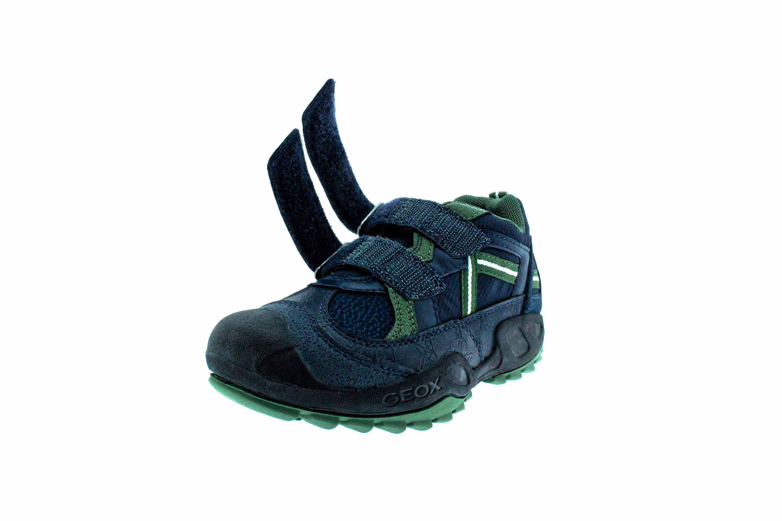 Kakumei - Geox enfant garçon bleue et verte - Gauche scratch